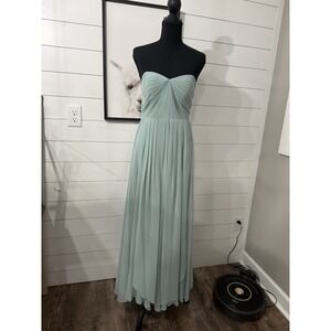 Jenny Yoo Mint Green Formal Dress Sleeveless Size 2 Wedding Bridesmaid